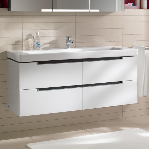 Villeroy & Boch Subway 2.0 washbasin with vanity unit with 4 pull-out compartments