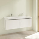 Villeroy &amp; Boch Subway 3.0 雙洗臉盆，附梳妝台，附 2 個拉出式隔間