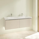 Villeroy &amp; Boch Subway 3.0 雙洗臉盆，附梳妝台，附 2 個拉出式隔間