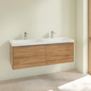 Villeroy &amp; Boch Subway 3.0 雙洗臉盆，附梳妝台，附 2 個拉出式隔間