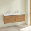 Villeroy &amp; Boch Subway 3.0 雙洗臉盆，附梳妝台，附 2 個拉出式隔間