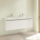 Villeroy &amp; Boch Subway 3.0 雙洗臉盆，附梳妝台，附 2 個拉出式隔間