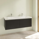 Villeroy &amp; Boch Subway 3.0 雙洗臉盆，附梳妝台，附 2 個拉出式隔間