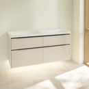 Villeroy &amp; Boch Subway 3.0 雙洗臉盆，附梳妝台，附 4 個拉出式隔間