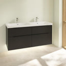 Villeroy &amp; Boch Subway 3.0 雙洗臉盆，附梳妝台，附 4 個拉出式隔間