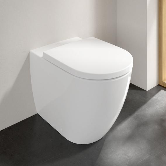Villeroy & Boch Subway 3.0 wall-mounted, washdown toilet TwistFlush with toilet seat white