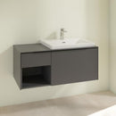 Villeroy & Boch Subway 3.0 vanity unit with 2 pull-out compartments and 1 shelf element