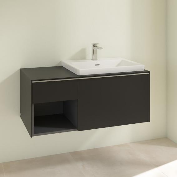 Villeroy & Boch Subway 3.0 vanity unit with 2 pull-out compartments and 1 shelf element