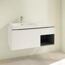Villeroy & Boch Subway 3.0 vanity unit with 2 pull-out compartments and 1 shelf element