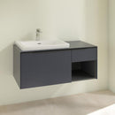 Villeroy & Boch Subway 3.0 vanity unit with 2 pull-out compartments and 1 shelf element