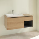 Villeroy & Boch Subway 3.0 vanity unit with 2 pull-out compartments and 1 shelf element