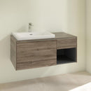 Villeroy & Boch Subway 3.0 vanity unit with 2 pull-out compartments and 1 shelf element