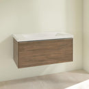 Villeroy &amp; Boch Subway 3.0 洗臉盆，附梳妝台，附 1 個拉出式隔間