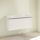 Villeroy &amp; Boch Subway 3.0 洗臉盆，附梳妝台，附 1 個拉出式隔間