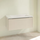 Villeroy &amp; Boch Subway 3.0 洗臉盆，附梳妝台，附 1 個拉出式隔間