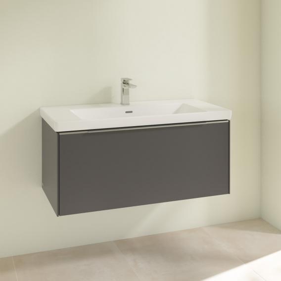 Villeroy &amp; Boch Subway 3.0 洗臉盆，附梳妝台，附 1 個拉出式隔間