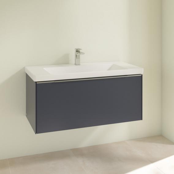 Villeroy &amp; Boch Subway 3.0 洗臉盆，附梳妝台，附 1 個拉出式隔間