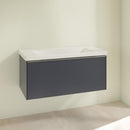 Villeroy &amp; Boch Subway 3.0 洗臉盆，附梳妝台，附 1 個拉出式隔間