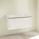 Villeroy &amp; Boch Subway 3.0 洗臉盆，附梳妝台，附 1 個拉出式隔間