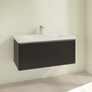 Villeroy &amp; Boch Subway 3.0 洗臉盆，附梳妝台，附 1 個拉出式隔間