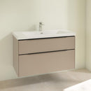 Villeroy &amp; Boch Subway 3.0 洗臉盆，附梳妝台，附 2 個拉出式隔間