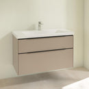 Villeroy &amp; Boch Subway 3.0 洗臉盆，附梳妝台，附 2 個拉出式隔間