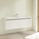 Villeroy &amp; Boch Subway 3.0 洗臉盆，附梳妝台，附 2 個拉出式隔間