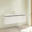 Villeroy &amp; Boch Subway 3.0 洗臉盆，附梳妝台，附 2 個拉出式隔間