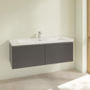 Villeroy &amp; Boch Subway 3.0 洗臉盆，附梳妝台，附 2 個拉出式隔間