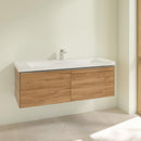 Villeroy &amp; Boch Subway 3.0 洗臉盆，附梳妝台，附 2 個拉出式隔間