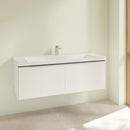 Villeroy &amp; Boch Subway 3.0 洗臉盆，附梳妝台，附 2 個拉出式隔間