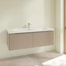 Villeroy &amp; Boch Subway 3.0 洗臉盆，附梳妝台，附 2 個拉出式隔間