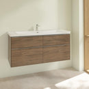 Villeroy &amp; Boch Subway 3.0 洗臉盆，附梳妝台，附 4 個拉出式隔間