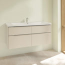 Villeroy &amp; Boch Subway 3.0 洗臉盆，附梳妝台，附 4 個拉出式隔間