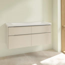 Villeroy &amp; Boch Subway 3.0 洗臉盆，附梳妝台，附 4 個拉出式隔間