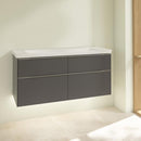 Villeroy &amp; Boch Subway 3.0 洗臉盆，附梳妝台，附 4 個拉出式隔間