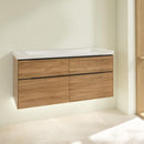 Villeroy &amp; Boch Subway 3.0 洗臉盆，附梳妝台，附 4 個拉出式隔間