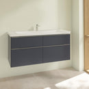 Villeroy &amp; Boch Subway 3.0 洗臉盆，附梳妝台，附 4 個拉出式隔間