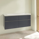 Villeroy &amp; Boch Subway 3.0 洗臉盆，附梳妝台，附 4 個拉出式隔間