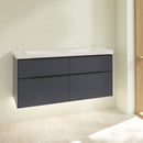 Villeroy &amp; Boch Subway 3.0 洗臉盆，附梳妝台，附 4 個拉出式隔間