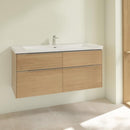 Villeroy &amp; Boch Subway 3.0 洗臉盆，附梳妝台，附 4 個拉出式隔間