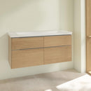 Villeroy &amp; Boch Subway 3.0 洗臉盆，附梳妝台，附 4 個拉出式隔間