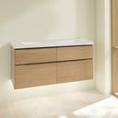 Villeroy &amp; Boch Subway 3.0 洗臉盆，附梳妝台，附 4 個拉出式隔間