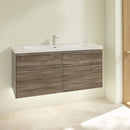 Villeroy &amp; Boch Subway 3.0 洗臉盆，附梳妝台，附 4 個拉出式隔間