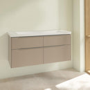 Villeroy &amp; Boch Subway 3.0 洗臉盆，附梳妝台，附 4 個拉出式隔間