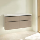 Villeroy &amp; Boch Subway 3.0 洗臉盆，附梳妝台，附 4 個拉出式隔間