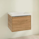 Villeroy &amp; Boch Subway 3.0 洗臉盆，附梳妝台，附 1 個拉出式隔間