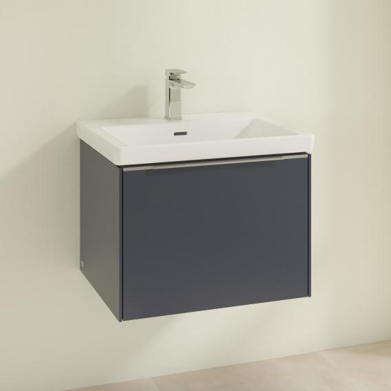 Villeroy &amp; Boch Subway 3.0 洗臉盆，附梳妝台，附 1 個拉出式隔間