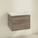 Villeroy &amp; Boch Subway 3.0 洗臉盆，附梳妝台，附 1 個拉出式隔間