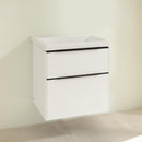 Villeroy &amp; Boch Subway 3.0 洗臉盆，附梳妝台，附 2 個拉出式隔間